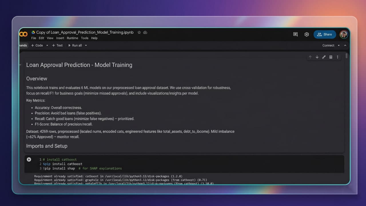 Loan Approval Prediction System - Machine Learning Application Screenshot