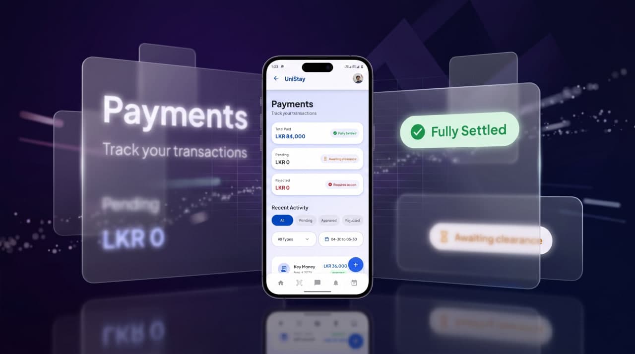 UniStay - Detailed interface view