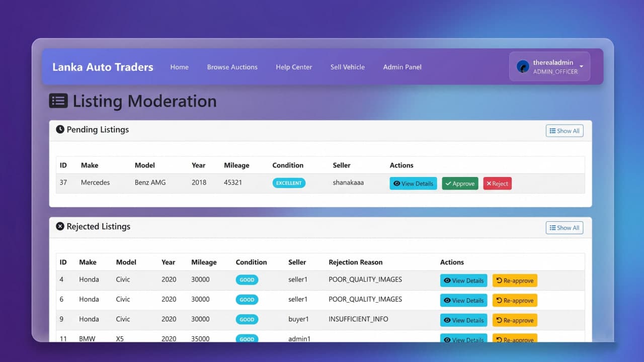 Vehicle Bidding System screenshot 5