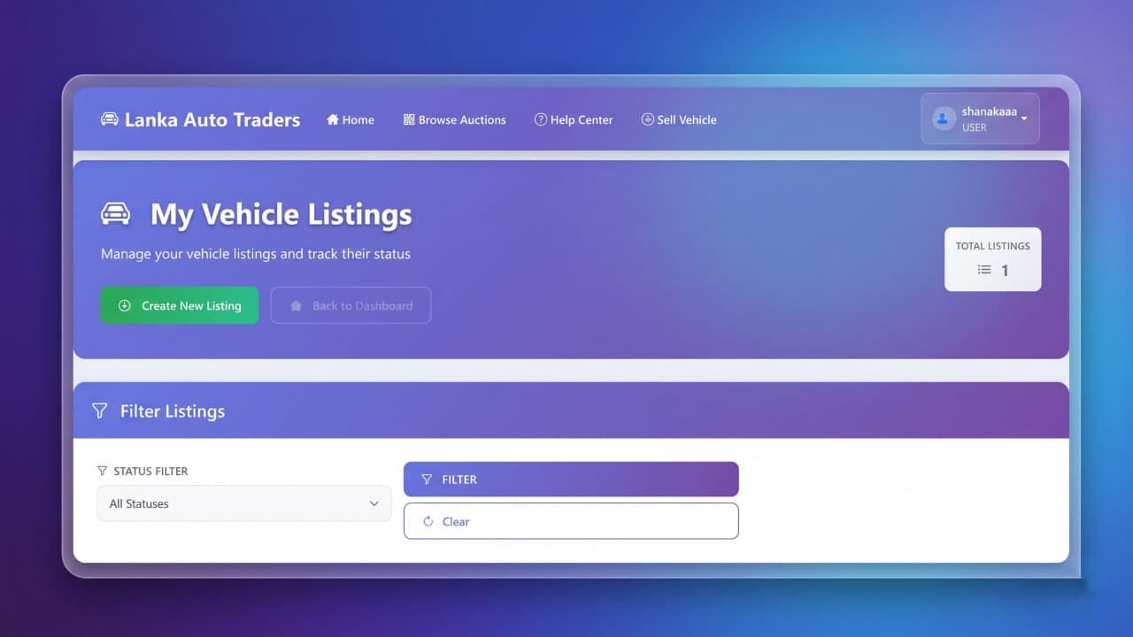 Vehicle Bidding System screenshot 9